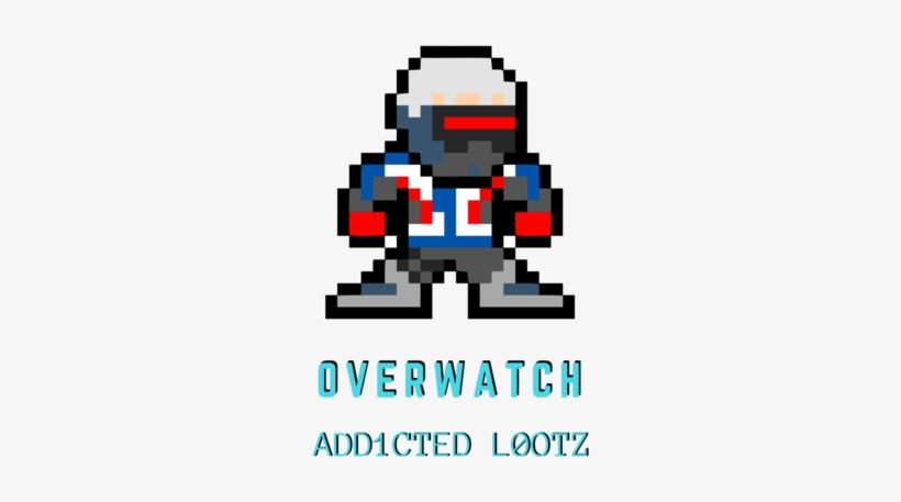 Overwatch Soldier 76 Pixel, transparent png #394878