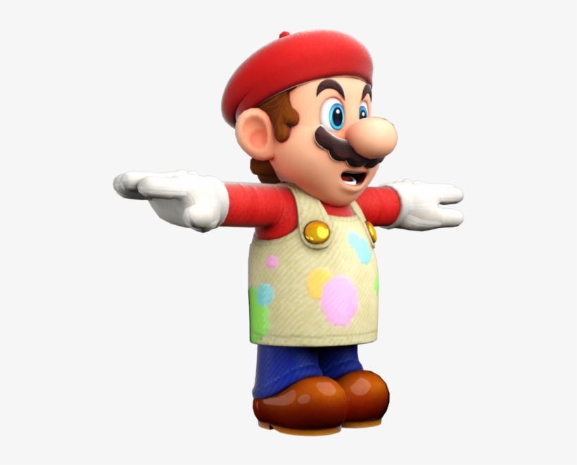 Download Zip Archive - Transparent T Posing Mario, transparent png #395086