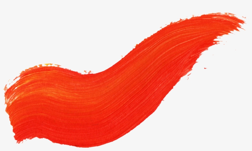 36 Paint Brush Stroke Vol - Red Paint Line Png, transparent png #395116