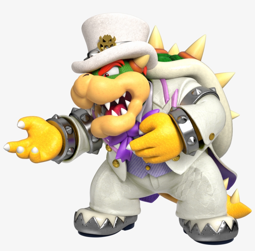 File Size - Mario Odyssey Wedding Bowser, transparent png #395176