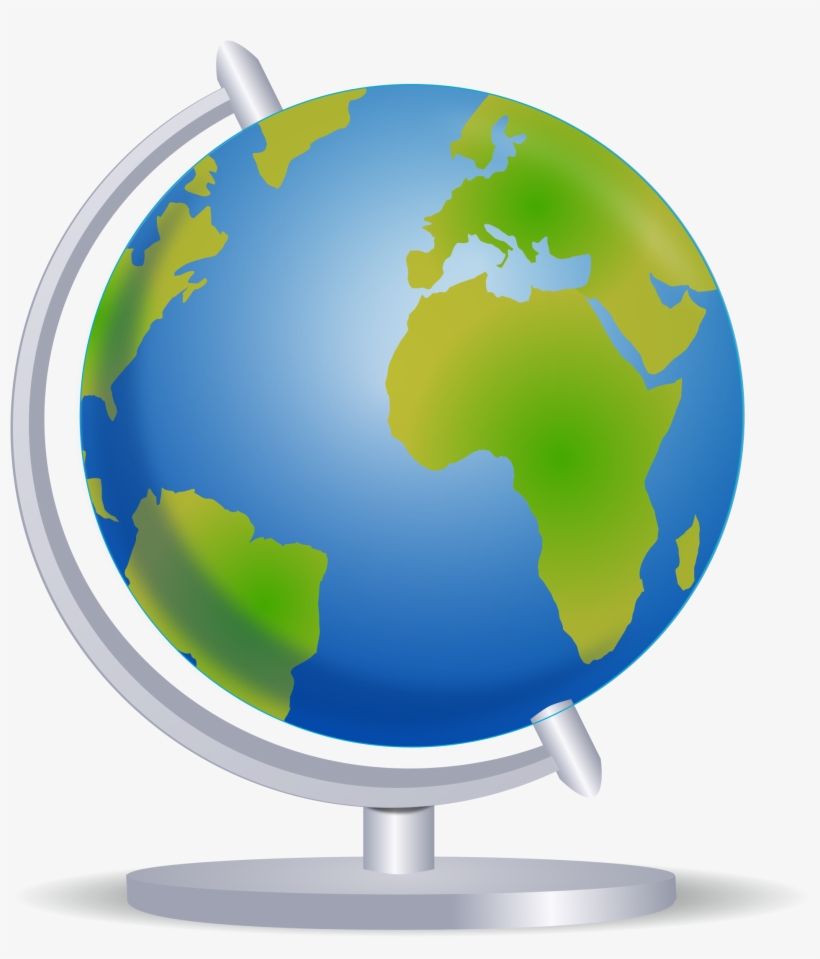 Globe Clipart Stand Clipart - Globe On Stand Clipart, transparent png #395531