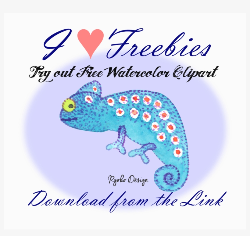 Free Chameleon Clip Art Sharing One Item From My Colorful - Clip Art, transparent png #395872