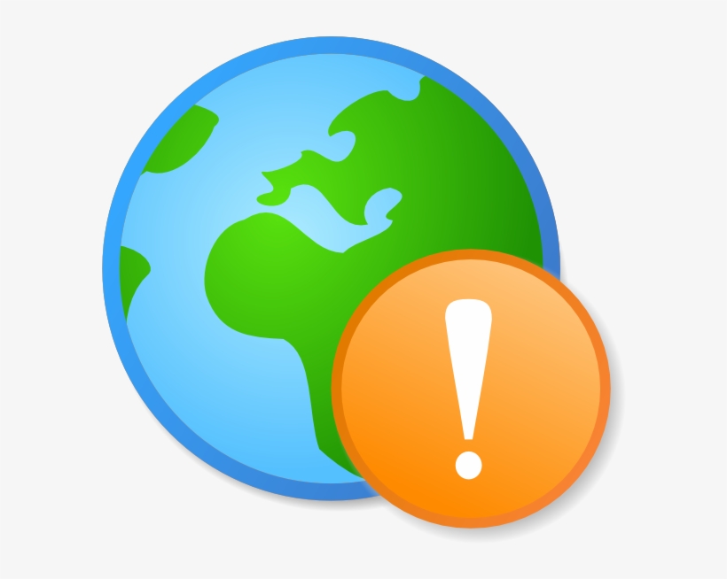 How To Set Use Globe Exclamation Svg Vector, transparent png #396078