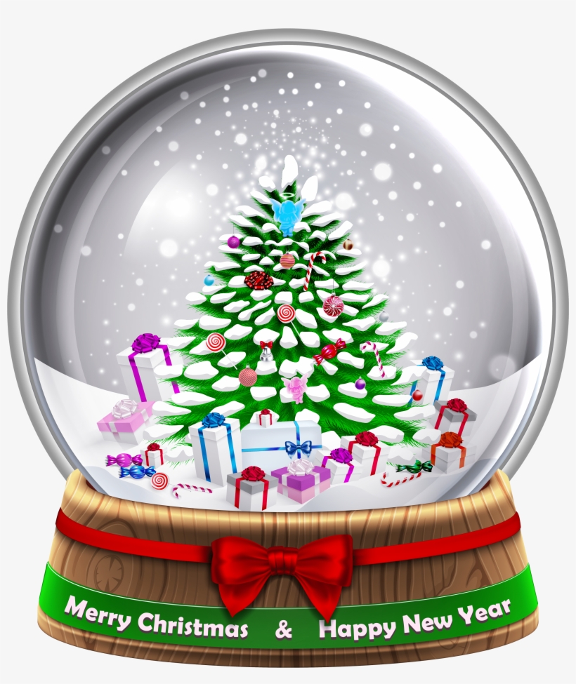 Transparent Snowglobe Png Clip Art Image - Christmas Snow Globe Clipart, transparent png #396099