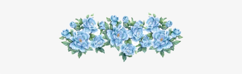 Blue Flowers Png Tumblr - Blue Flowers Transparent, transparent png #396190
