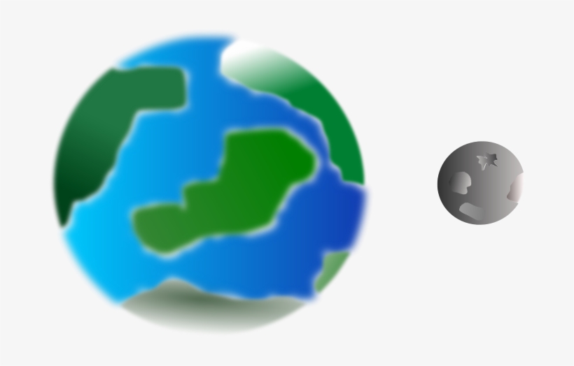 Free Clipart Planet With Moon Cprostire - Planet And Moon Clip Art, transparent png #396242