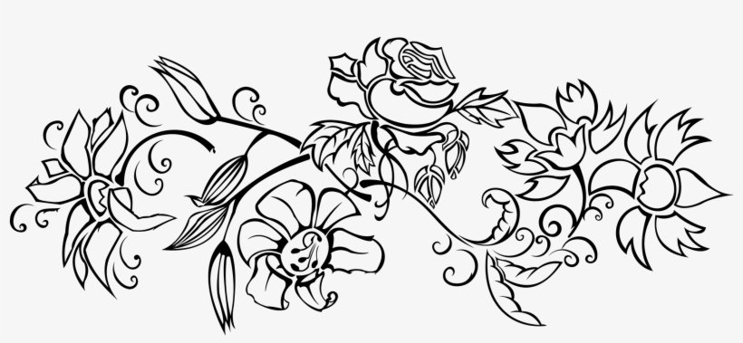 Exclusive Floral Pattern, Provence - Line Art, transparent png #396338