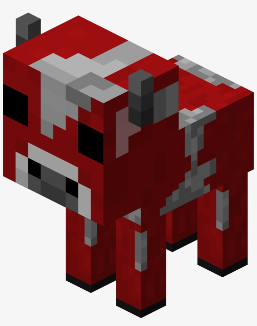 Baby Mooshroom Minecraft - Minecraft Mushroom Cow Baby, transparent png #396406