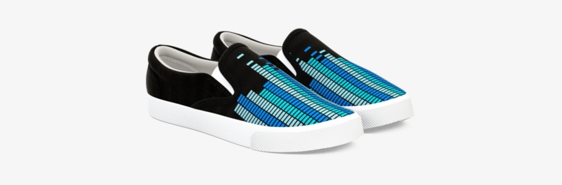 Equalizer Blue - Slip Ons, transparent png #397375