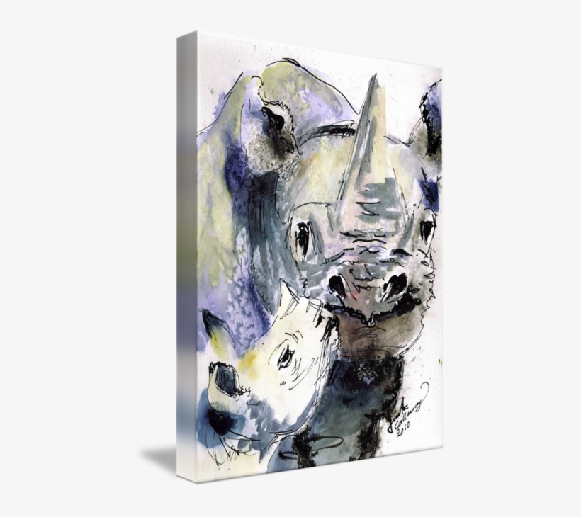 Jpg Royalty Free Download In Of Sukuma Watercolor By - Gallery-wrapped Canvas Art Print 16 X 21 Entitled In, transparent png #397770