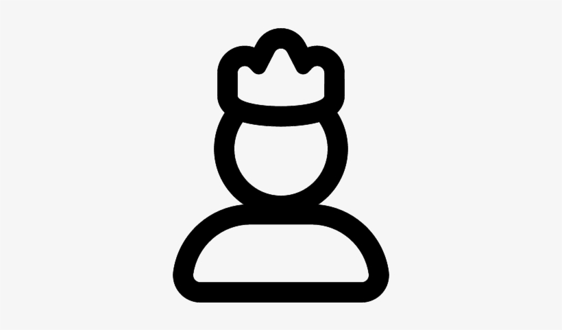 Person With Crown Outline Vector - Person With Crown Png, transparent png #397810