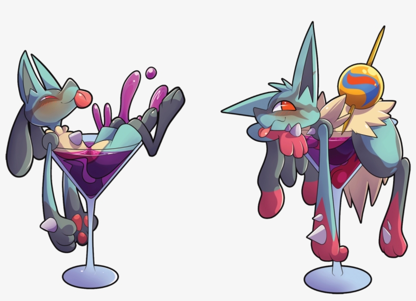 Martinis Pok Mon Know Your Meme Pokmon - Cartoon Lucario, transparent png #398023