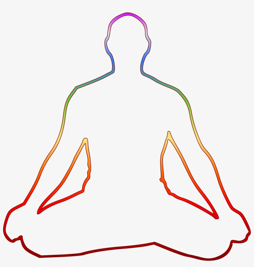 Yoga Outline Png - Meditation Pose Outline, transparent png #398056