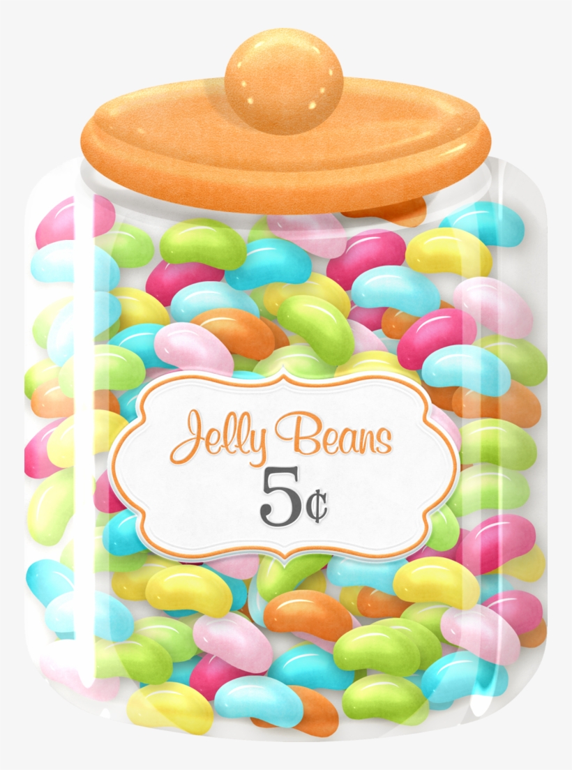 Candy Clipart Candy Jar - Jelly Beans Clipart, transparent png #398085