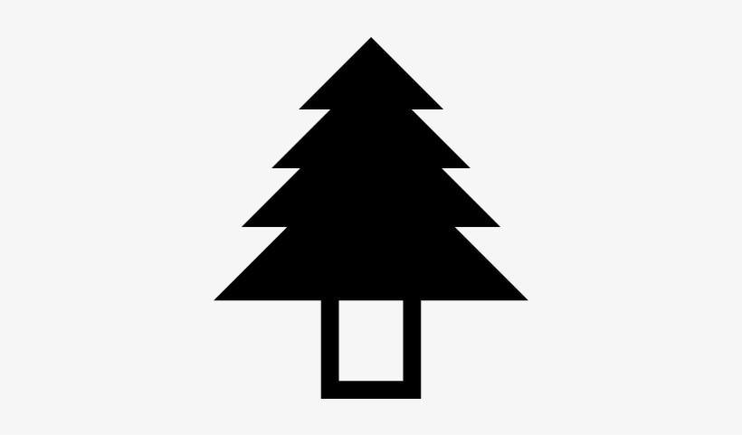 Christmas Tree Vector - Merry Christmas Text, transparent png #398237