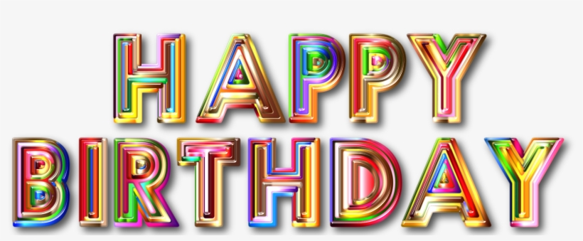 This Free Icons Png Design Of Happy Birthday Typography, transparent png #398326