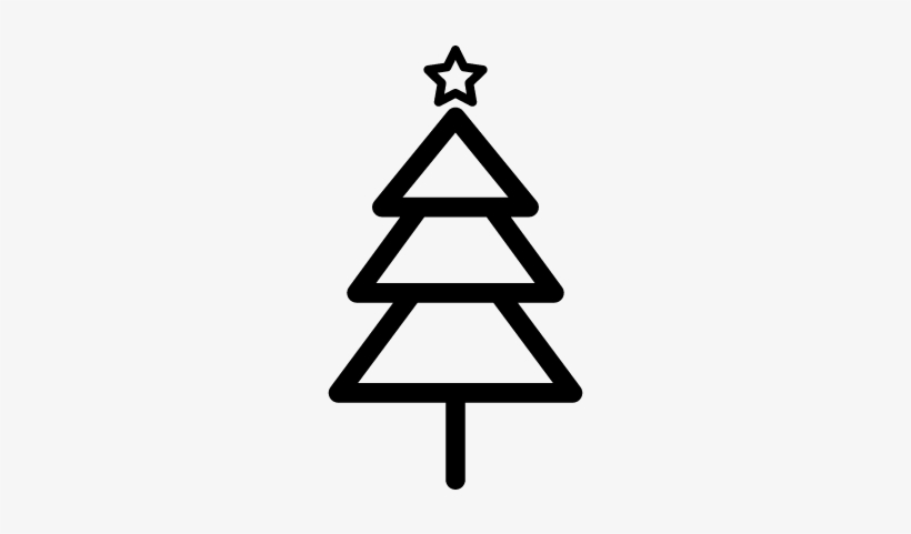 Christmas Tree Vector - Icon Christmas Tree White, transparent png #398426