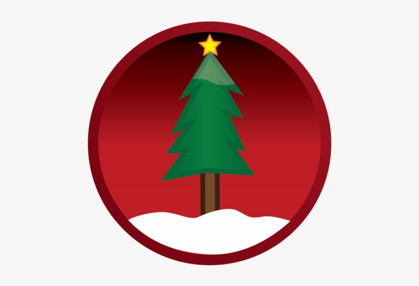 Free Vector Vector Christmas Tree Button - Christmas Start Button Png, transparent png #398585