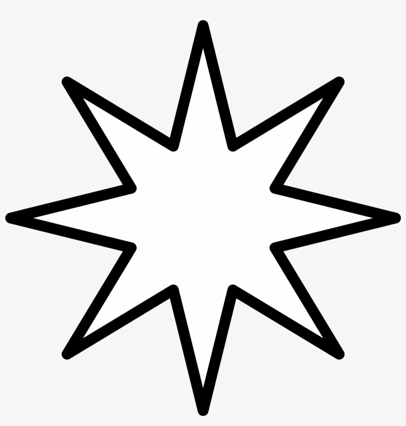 Open - 7 Point Star Png, transparent png #398714