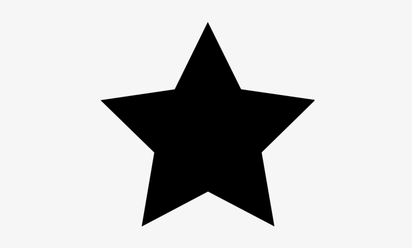 Black Star - Transparent Background Star Png, transparent png #398813