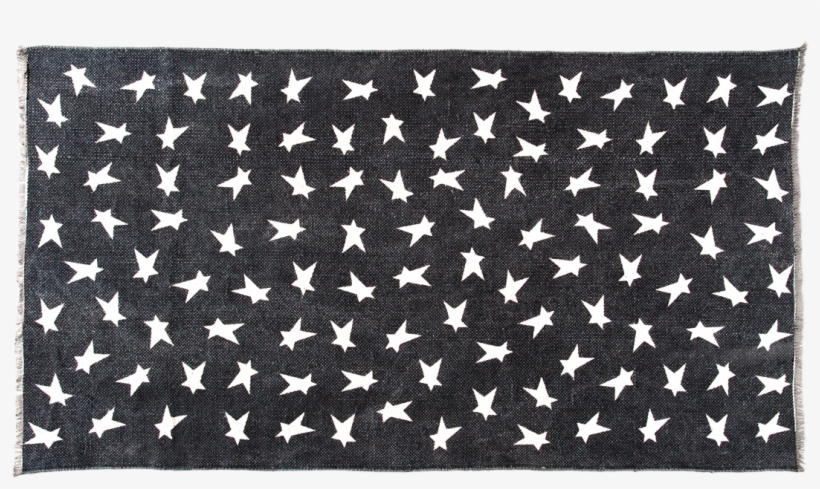 Vhc Brands Black Primitive Star Rug Rect Stars 20461 - Black Primitive Star Rug, 27x48, Rugs,100% Cotton,, transparent png #399082