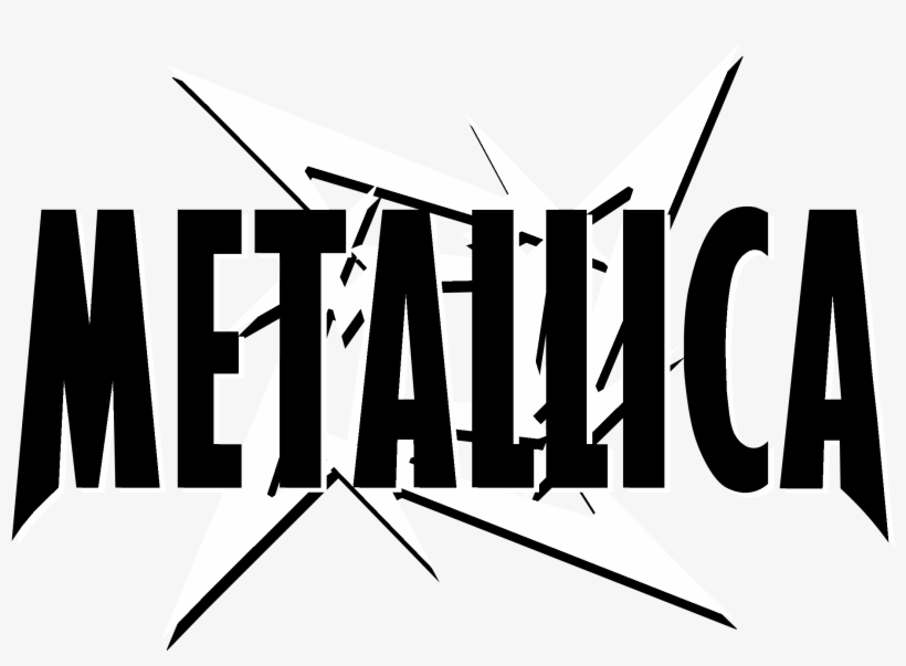 Metallica Logo Black And White - Metallica Ninja Star, transparent png #399125
