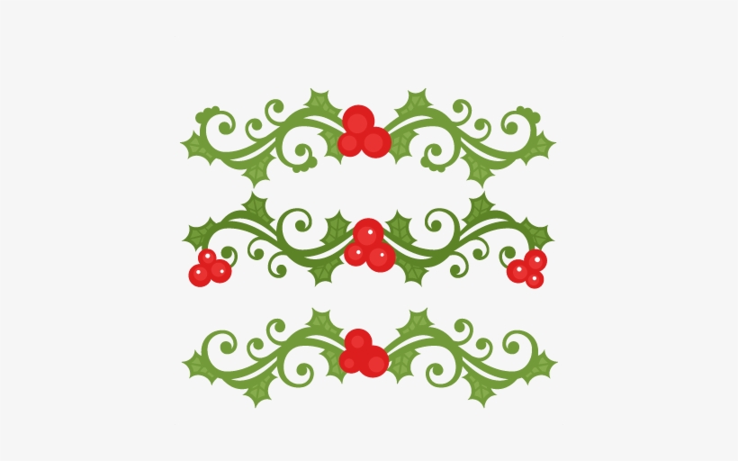 Christmas Flourish Png Graphic Black And White Library - Clip Art, transparent png #399267