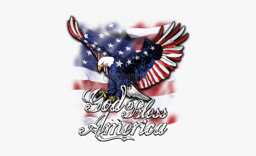 C West Alabama Shirt Prints Ws - Eagle God Bless America, transparent png #399374
