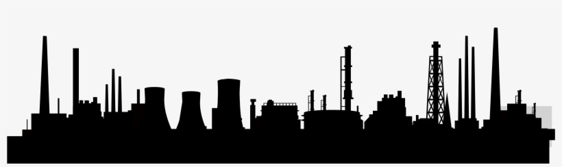 Svg Royalty Free Download Collection Of Free Factories - Factory Skyline Silhouette, transparent png #399687