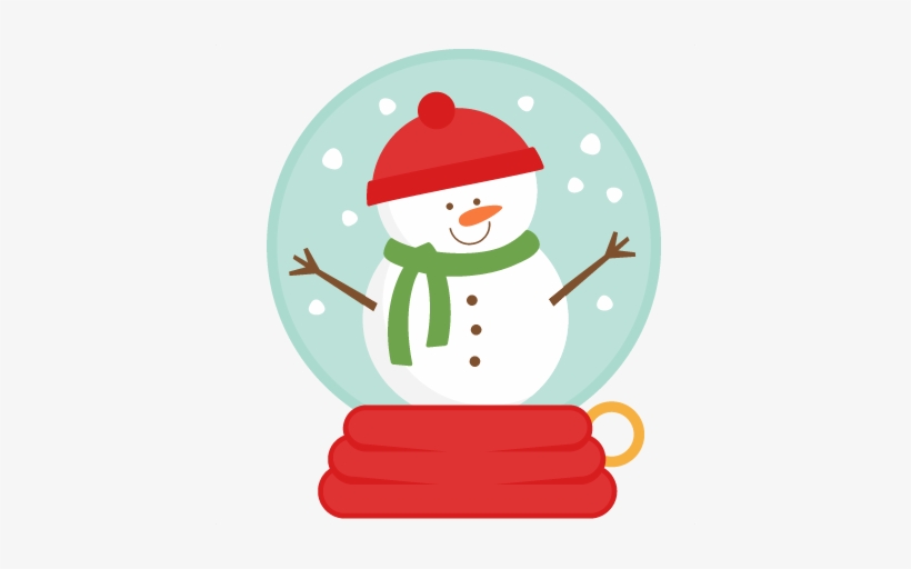 Beach Clipart Snow Globe - Snowman Snow Globe Clipart, transparent png #399823