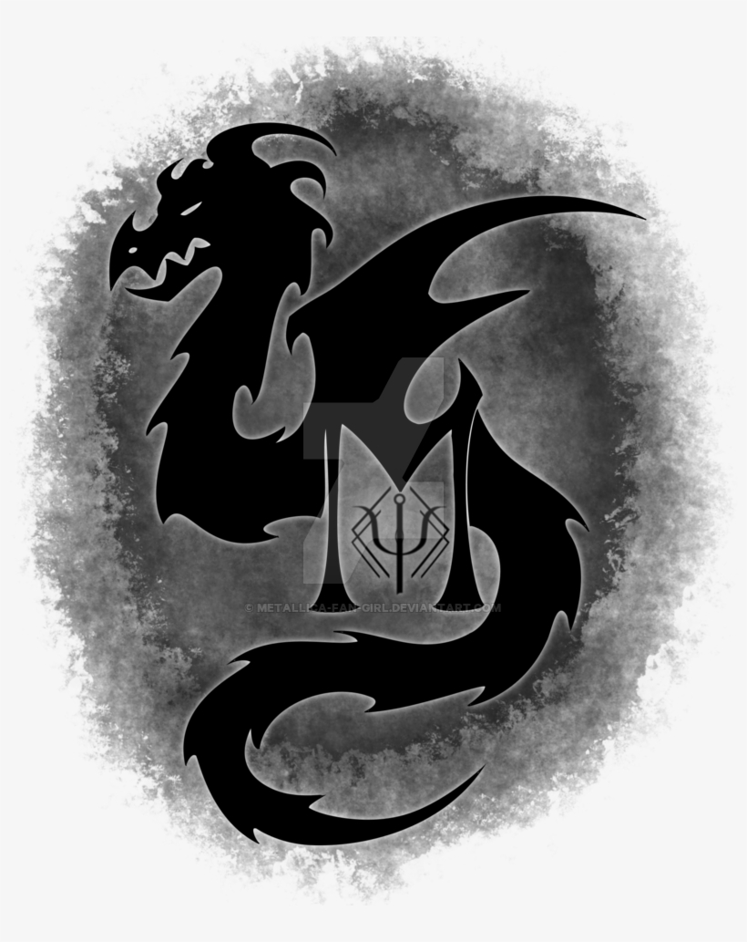 Metallica Drawing Statue - Dragon, transparent png #399956