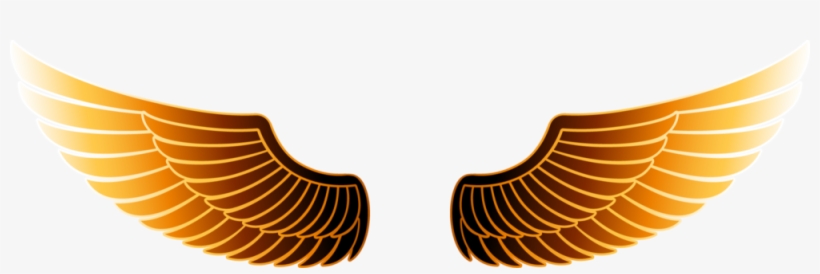 Golden Wings Transparent Image - Gold Eagle Wings Png, transparent png #3900329