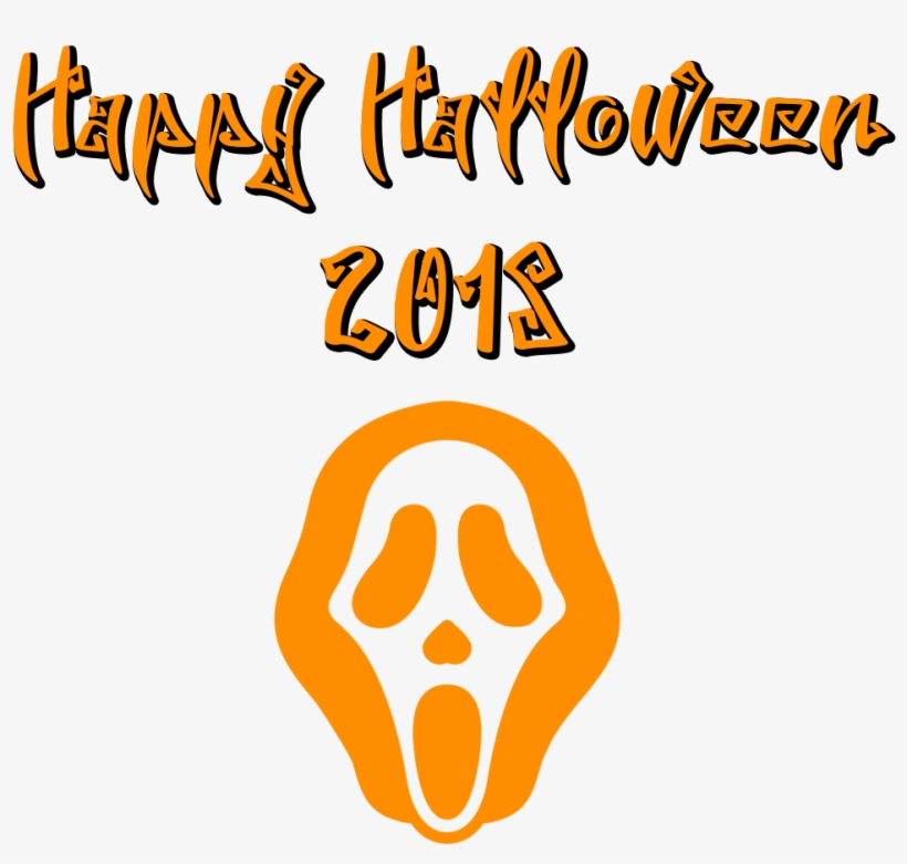 Happy Halloween 2018 Scary Font Mask - Scary Transparent Background Happy Halloween Png, transparent png #3900392