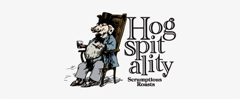 Hog Roast Pig Relaxing With His Drink - Pig, transparent png #3900422