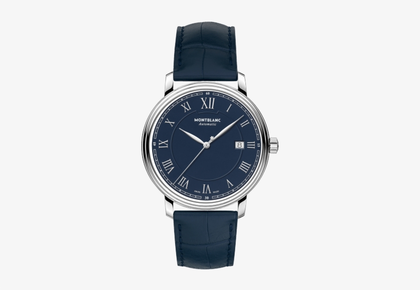Montblanc Tradition Automatic Date Stainless Steel/leather - Montblanc Watch, transparent png #3900761