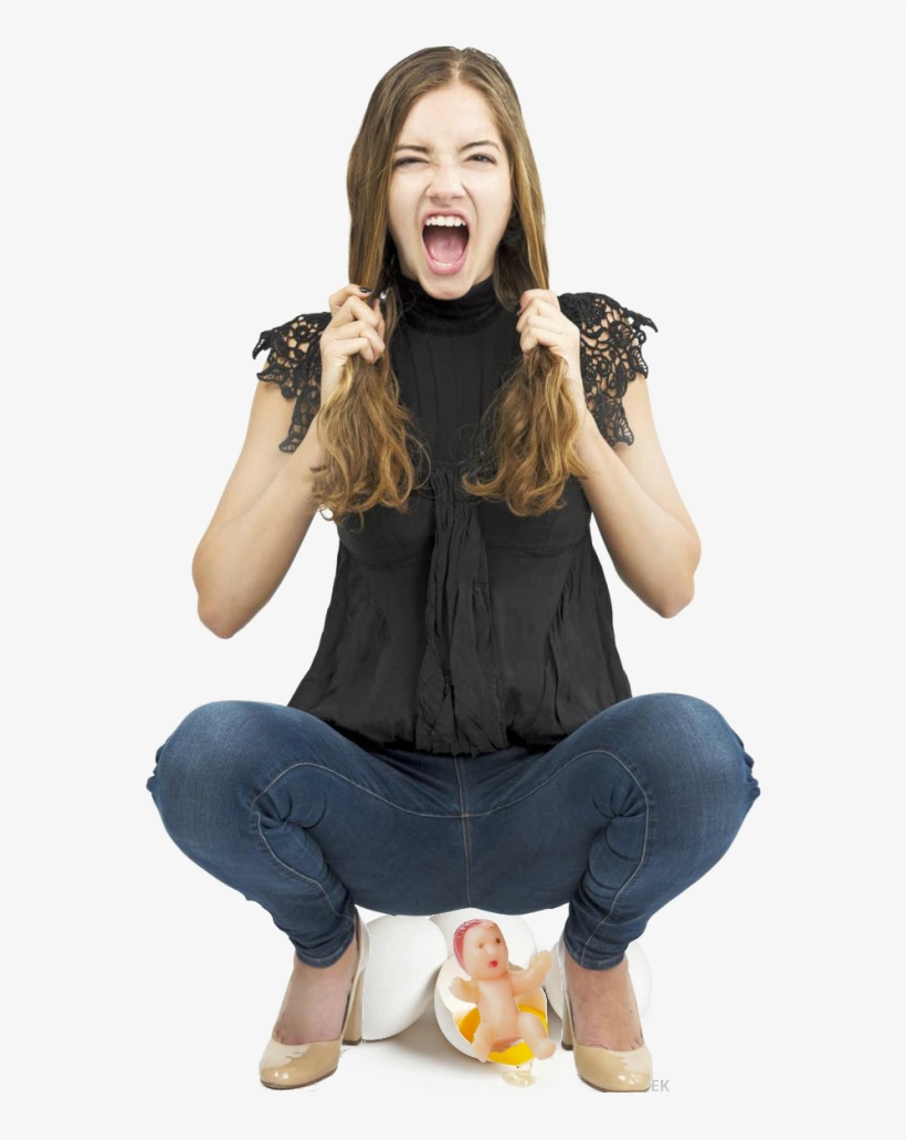 Baby Eggs - Squatting In Tight Jeans, transparent png #3901428