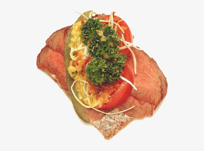 One Of The Smørrebrøds Onboard - Smorrebrod Png, transparent png #3901753