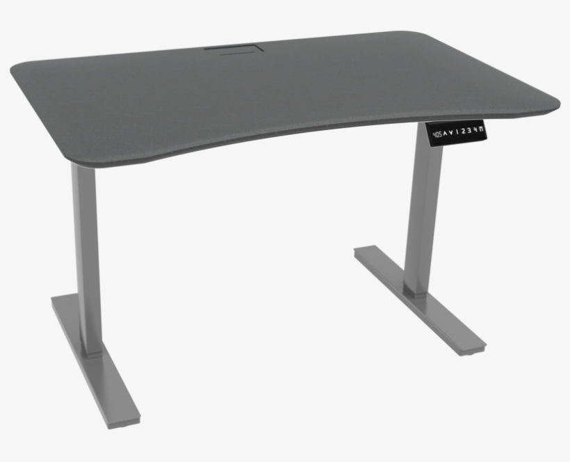 Symple Stuff 45.5 H X 64 W Desk Base; Black, transparent png #3901919