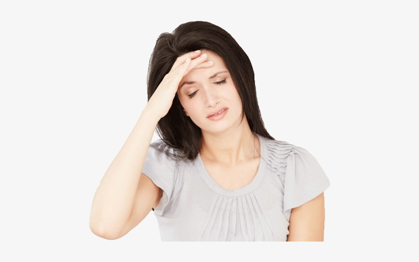 Stressed Woman At Linda K Laffey Mft - Stop A Headache Without Pills, transparent png #3902241