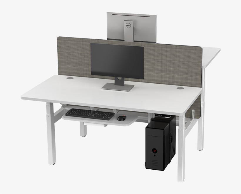 Eureka Standing Desks L Shape Right White - Standing Desk, transparent png #3902503