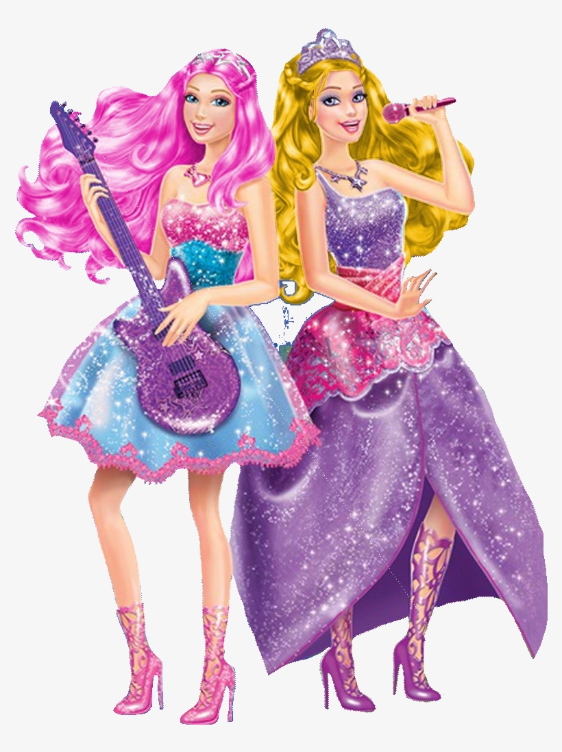 Barbie Rockstar Png - Barbie Pop Star Invitations, transparent png #3902608