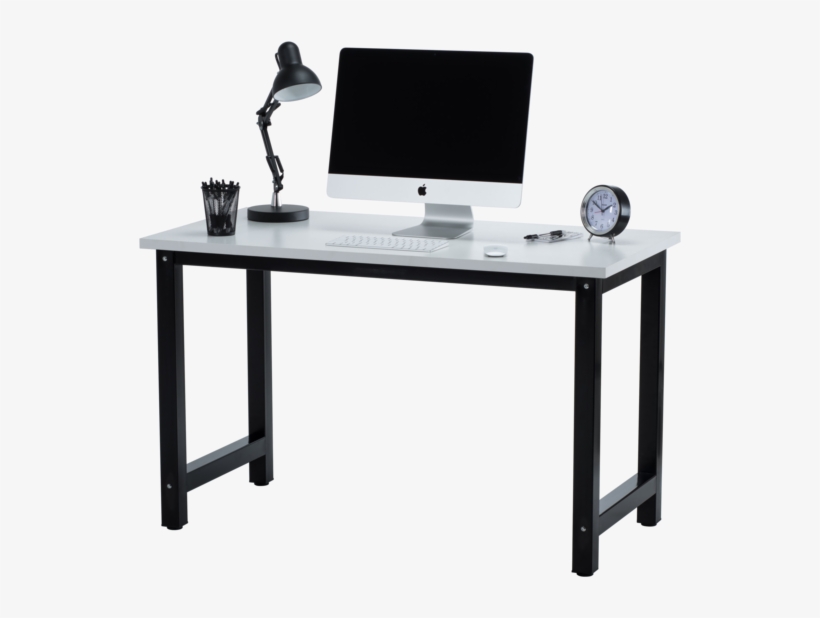 Fineboard Stylish Home Office Computer Desk Writing - Black Outdoor Bench Wood, transparent png #3902656