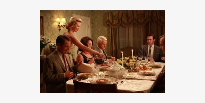 Mad Men Dinner Party Zoom Images - Mad Men, transparent png #3903237