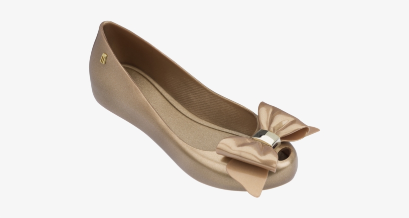 Melissa Women's Pink Jelly Flats With Bow - Melissa Ultragirl Sweet Xv, transparent png #3903352