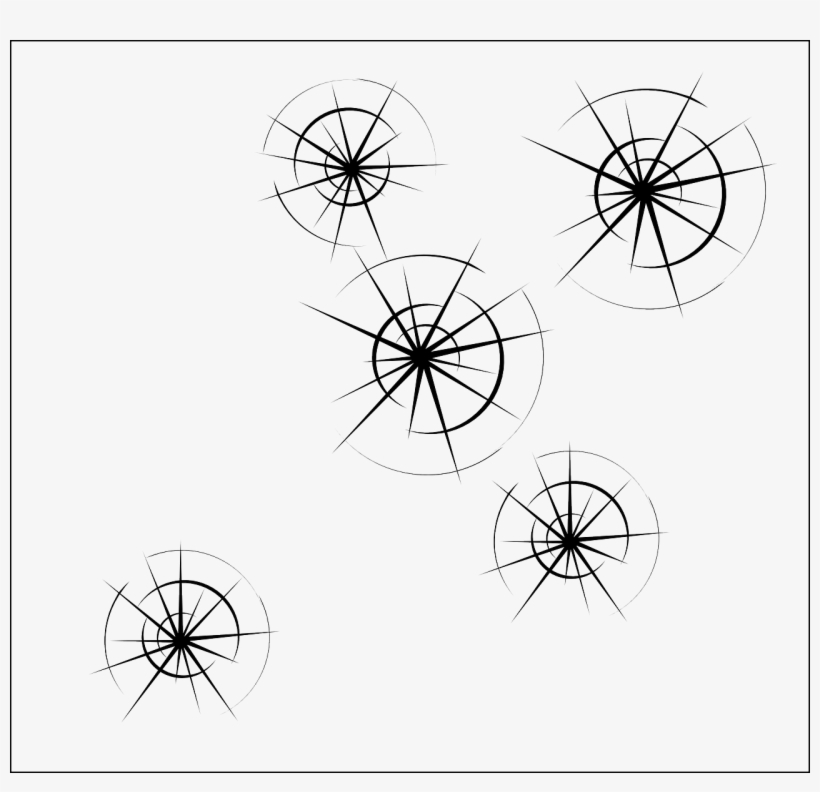 Bullet Holes Window Glass - Bullet Hole, transparent png #3903634