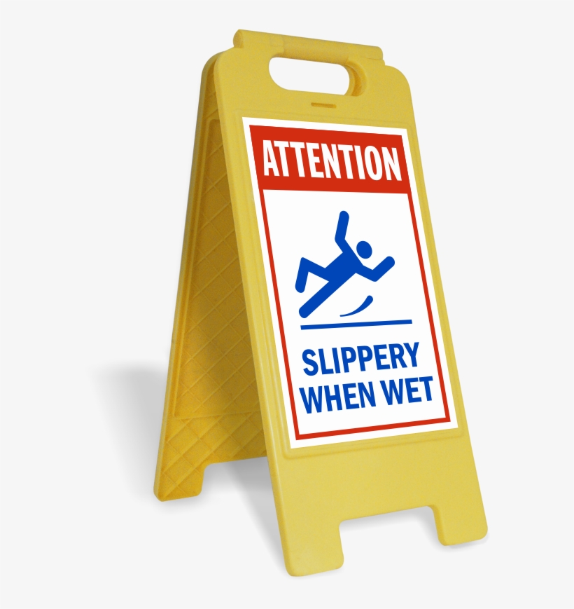 Zoom - Buy - Slippery When Wet Sign, transparent png #3903653