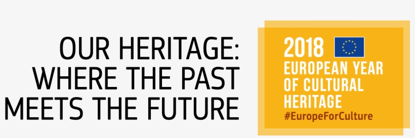 Eych2018 Logossignature Yellow En - European Year Of Cultural Heritage, transparent png #3903922