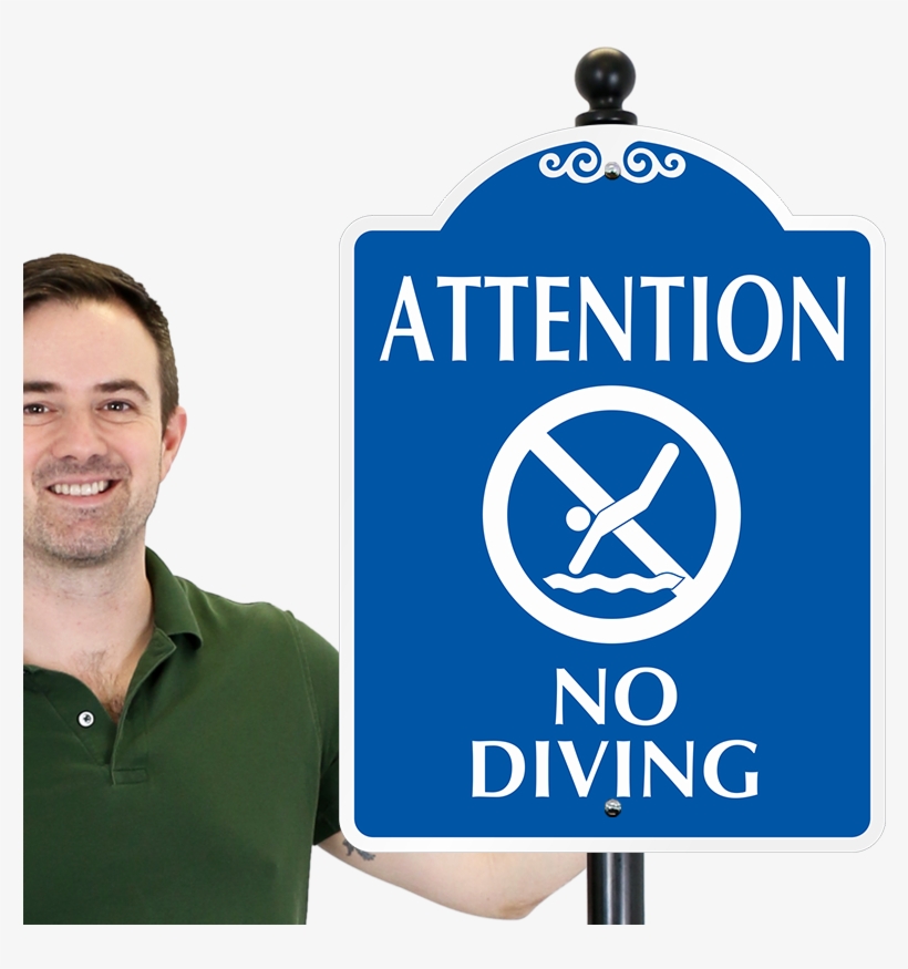 Attention Pool Sign - University Of Montenegro, transparent png #3903950