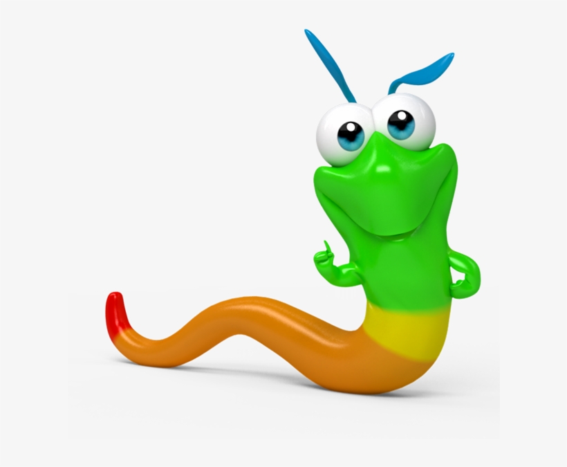 Gummy Worm Clip Art, transparent png #3904194