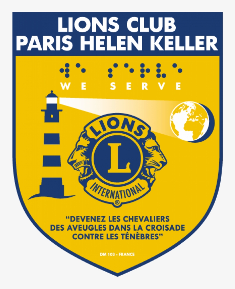 Cropped Lions Club Paris Helen Keller1 - Lions Club International, transparent png #3904405